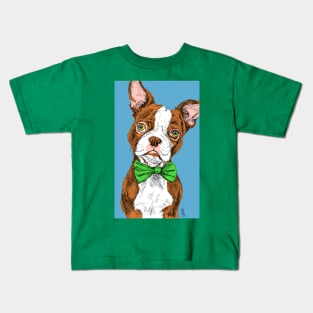 Pop Art Boston Terrier Kids T-Shirt